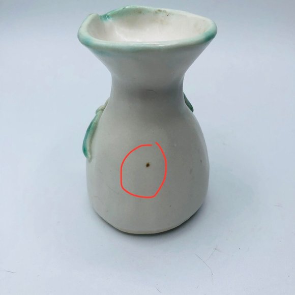 Pair of vintage handcrafted pottery pitcher vases mushrooms - Picture 9 of 11